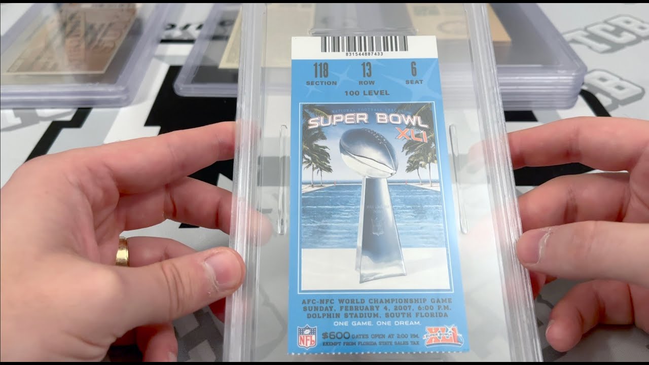8 Ticket PSA Submission Reveal! Super Bowl and Bruce Springsteen Tickets!