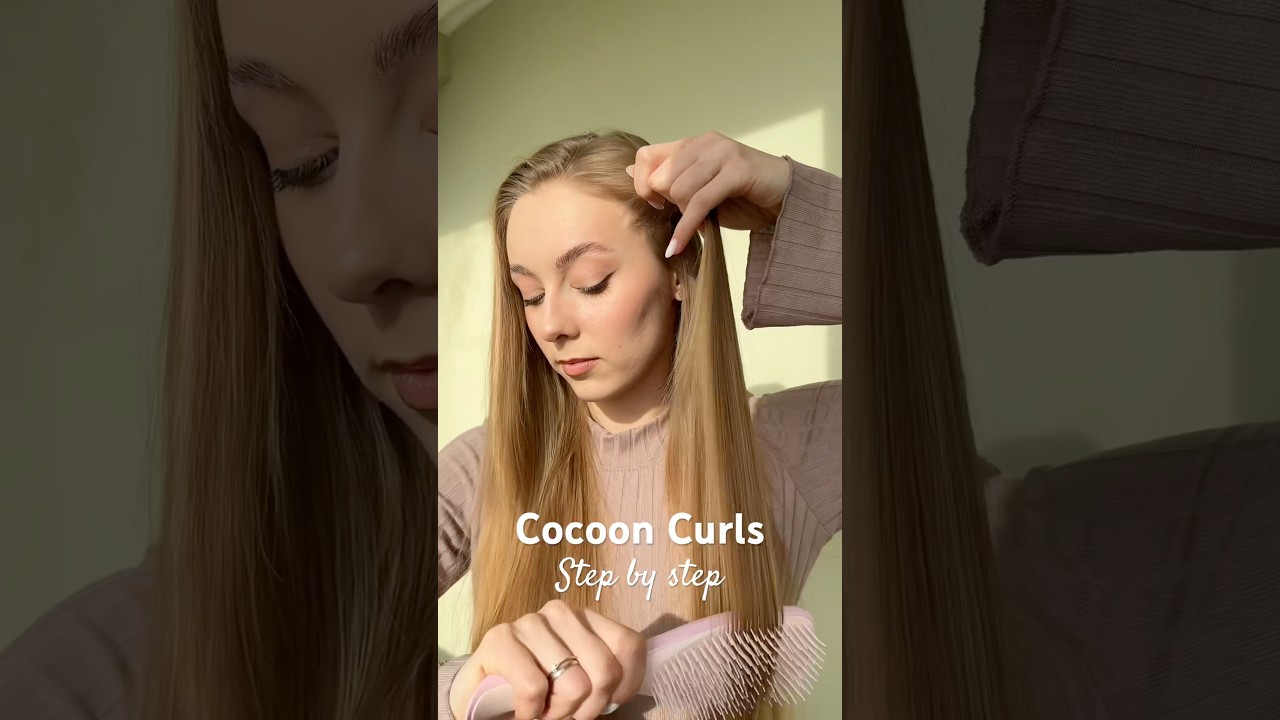 Tutorial i efekt lok&oacute;w Cocoon ❤️ #heatlesscurls #curls #hairtutorial