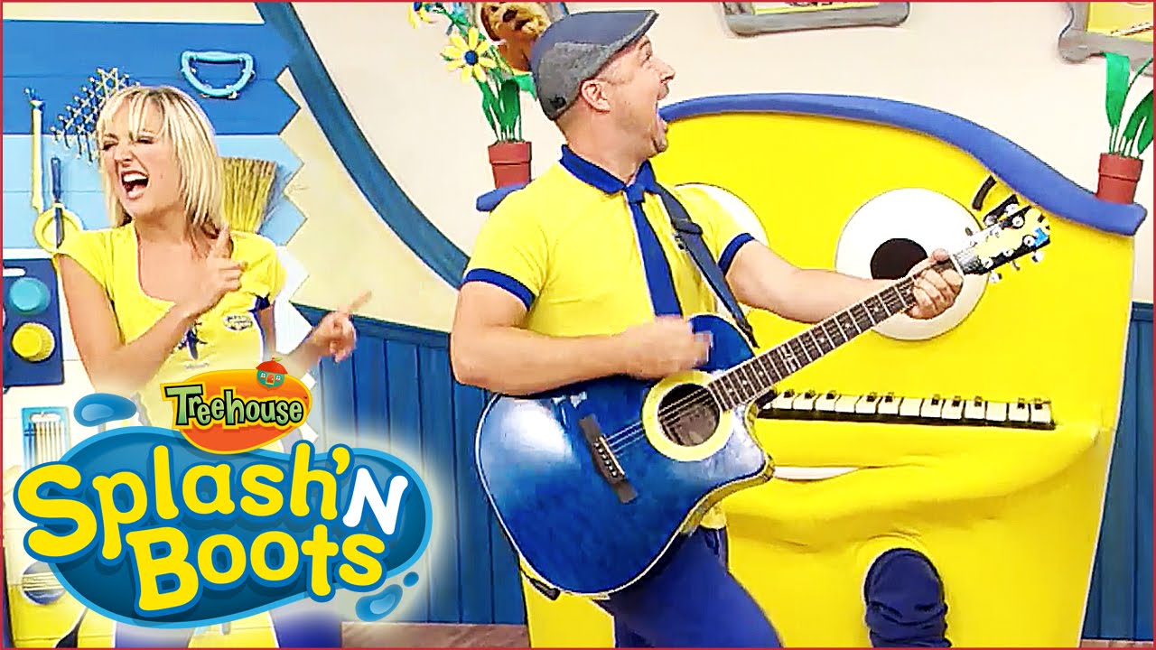 Splash'N Boots | Dancing in the Big Yellow Boot | Funny Show for Kids!