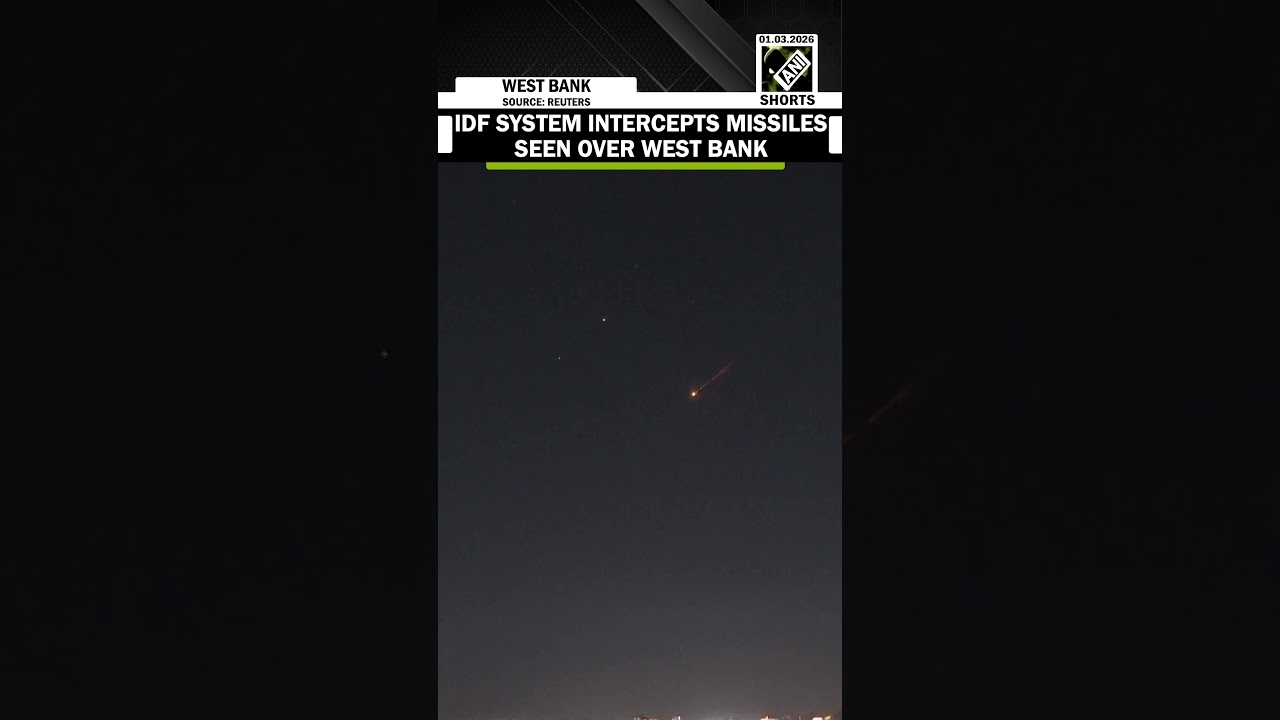IDF air defense system intercepts missiles, spotted over the West Bank amid escalation