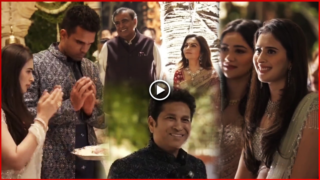 Full Video : Arjun Tendulkar & Saaniya Chandhok’s Pre-Wedding Puja at Ambani House! 💍✨