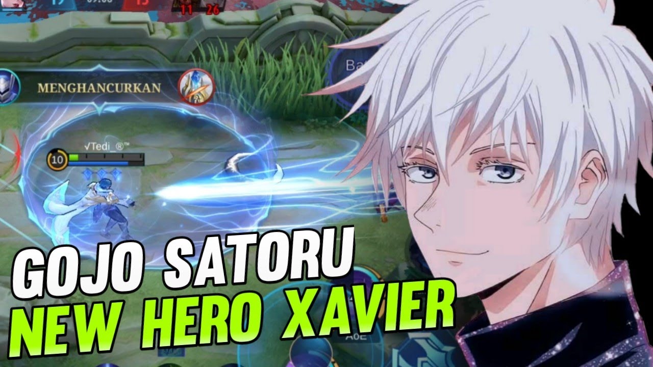 ML : NEW HERO XAVIER | Will be Skin Gojo satoru | ML X JUJUTSU KAISEN - MOBILE LEGENDS