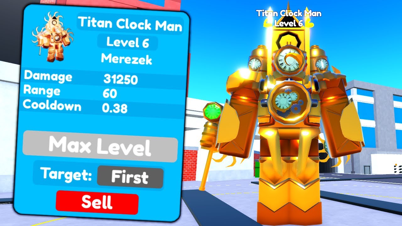 KUPIŁEM NOWEGO TITAN CLOCK MAN w SKIBIDI TOILET TOWER DEFENSE (EPISODE 70 PART 2) w Roblox