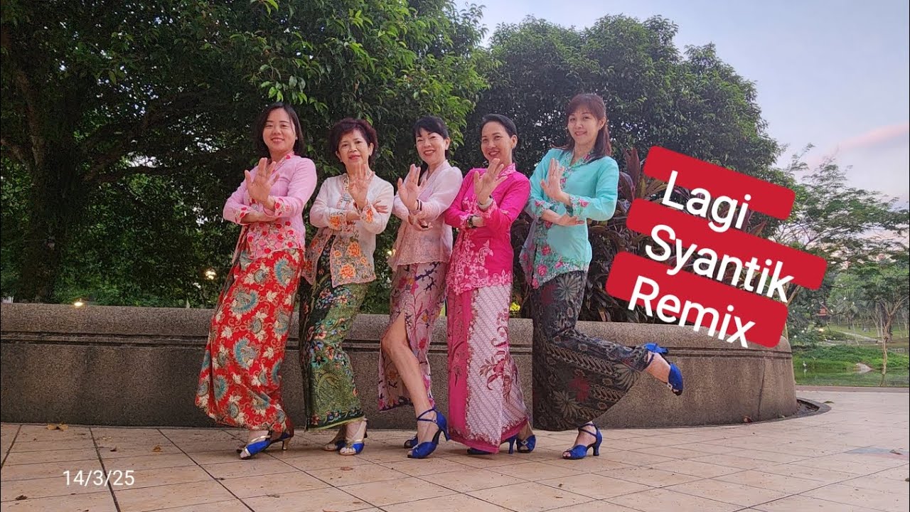 Lagi Syantik Remix line dance (Demo & Tutorial) 13/3/25