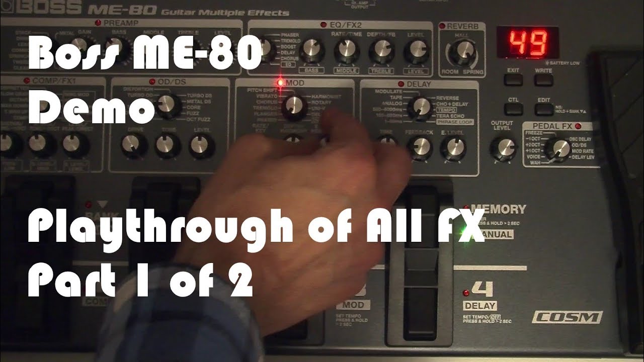 Boss ME-80 Demo - Part 1 of 2 - Zoomdar