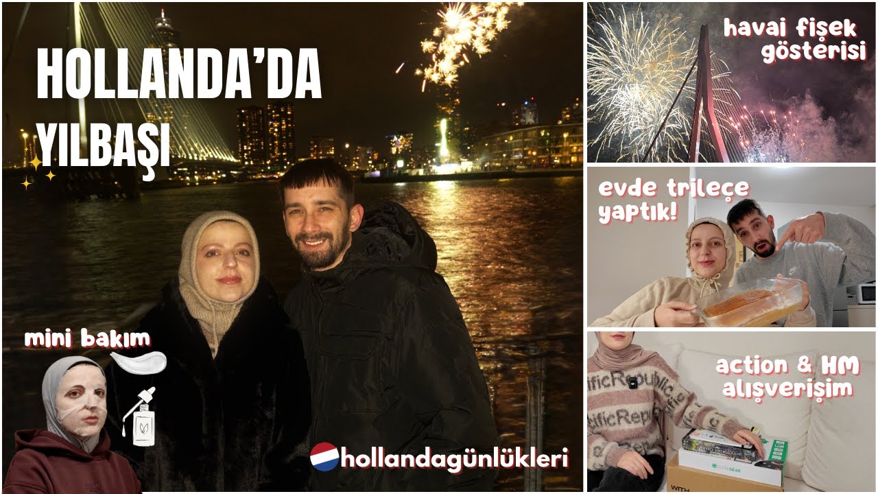 Hollanda’da Yeni Yıla Böyle Girdik 🎆 Action & H&M Denemeli Alışveriş 🛍️ | Evde Trileçe 😋 #vlog