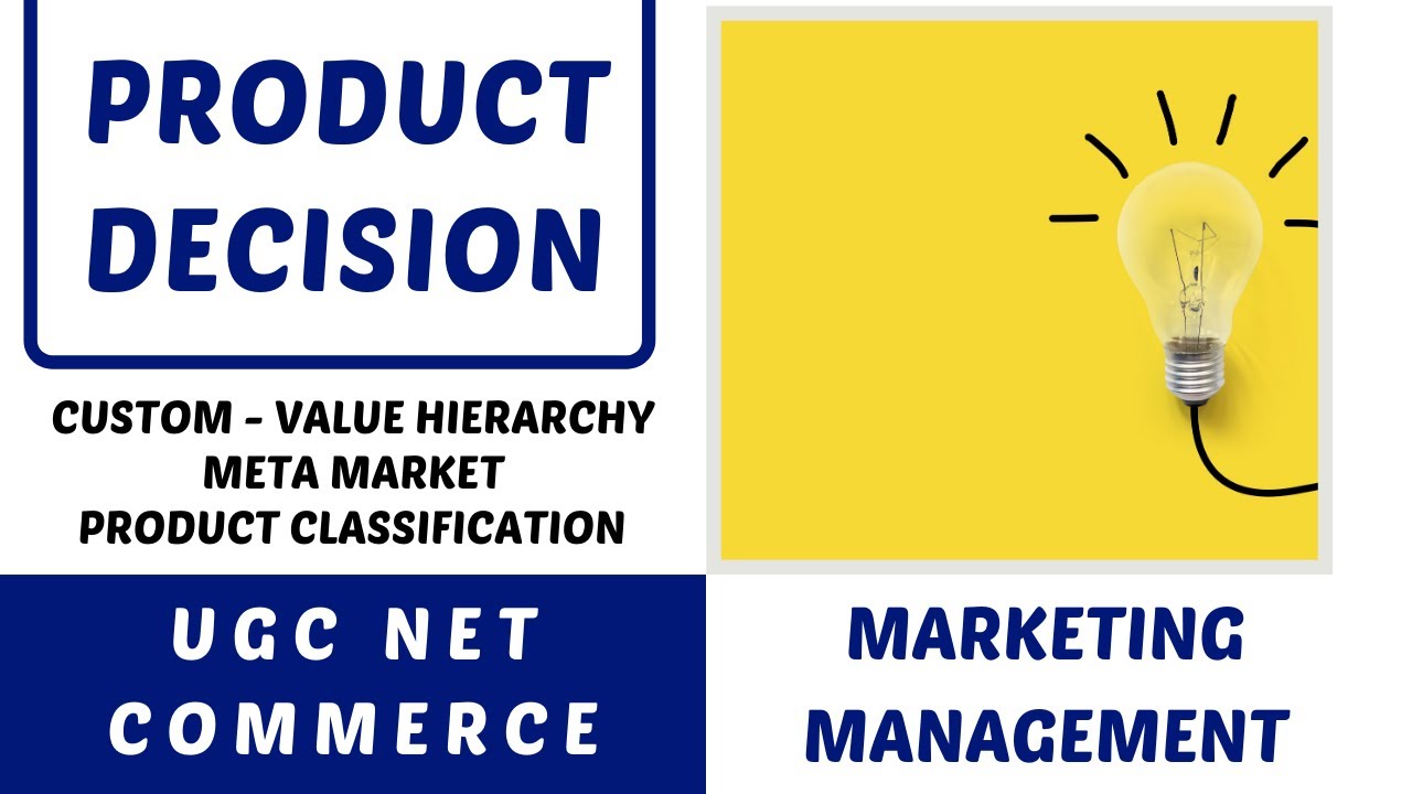 PRODUCT DECISION || MARKETING MANAGEMENT || UGC NET COMMERCE 2020
