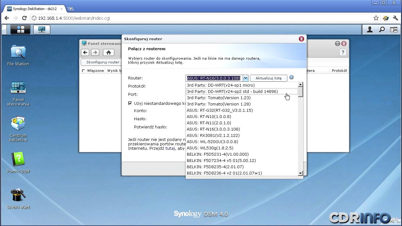 Synology DS212 - wersja oprogramowania DSM 4.0-2228