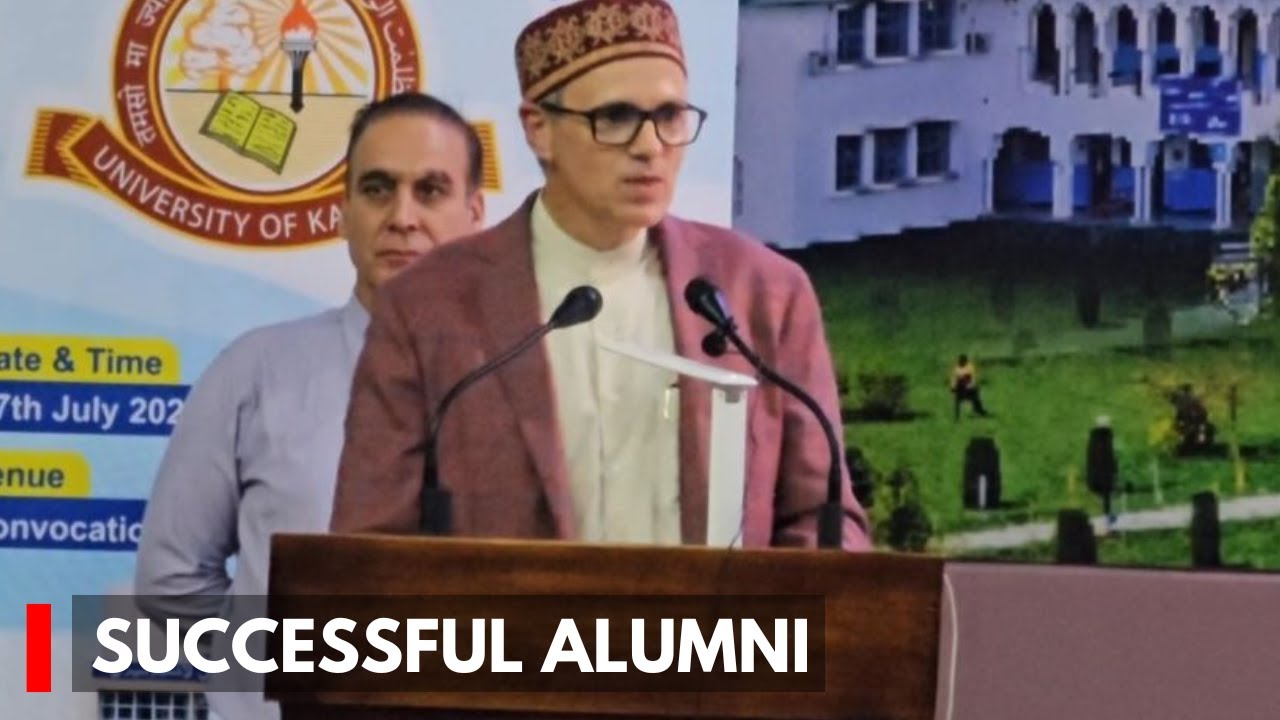 Kashmir University Excelled in Research and Producing Successful Alumni: Omar Abdullah