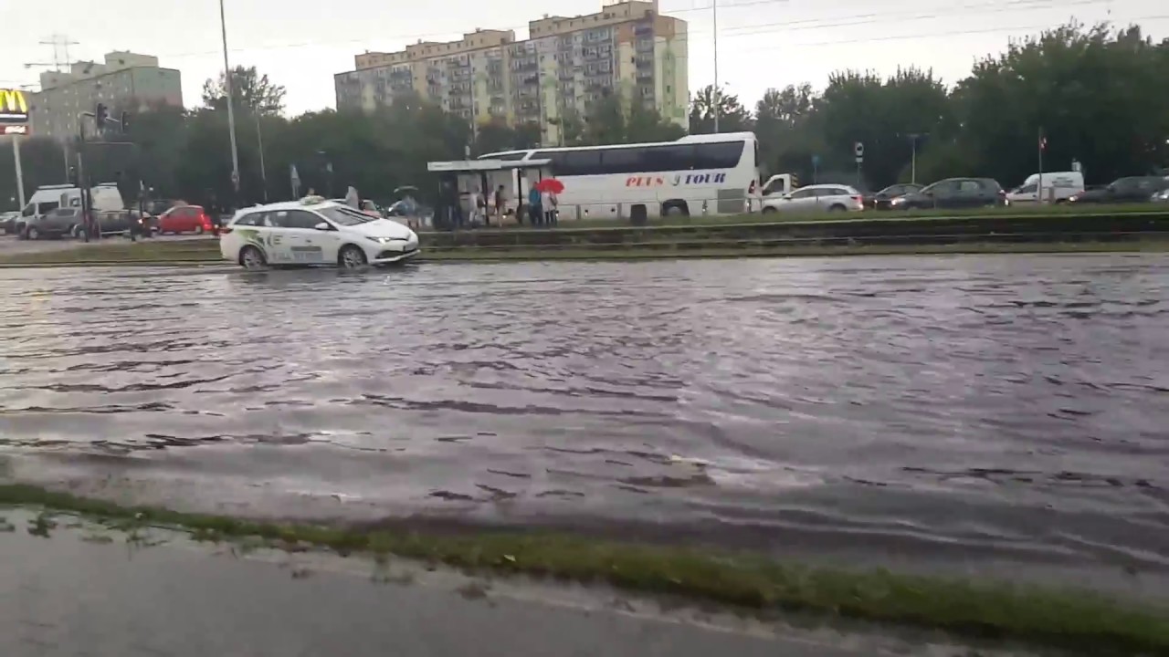 Nawałnica nad Łodzią cz.2 - zniszczenia nad miastem po przejściu nawałnicy 10.08.2017