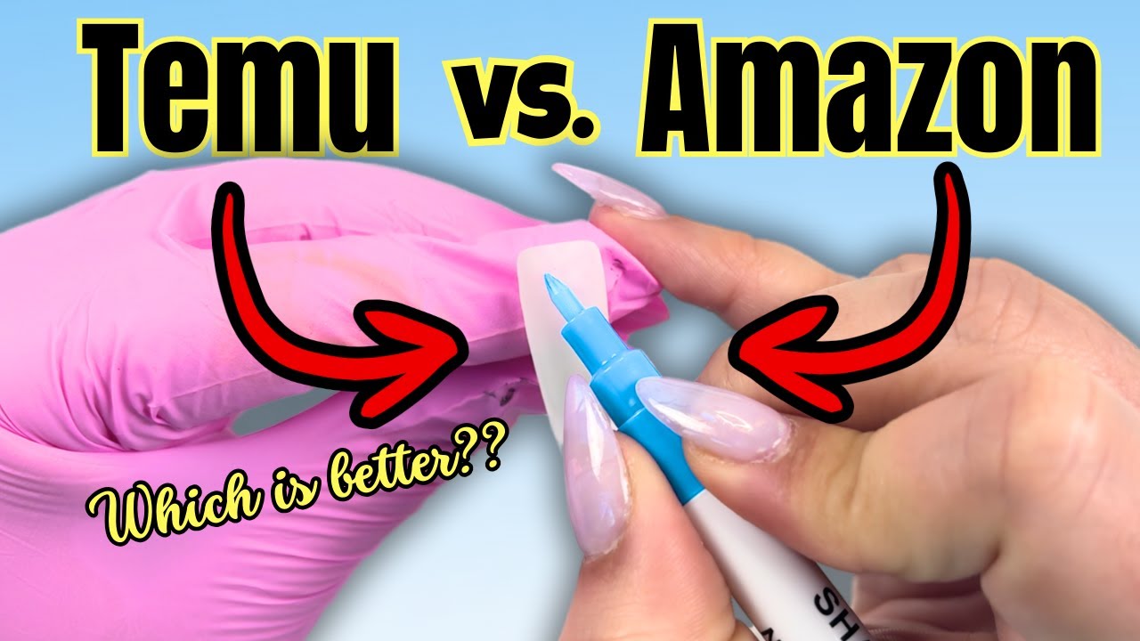 Nail Art Pens! Which Is Better? Temu vs. Amazon