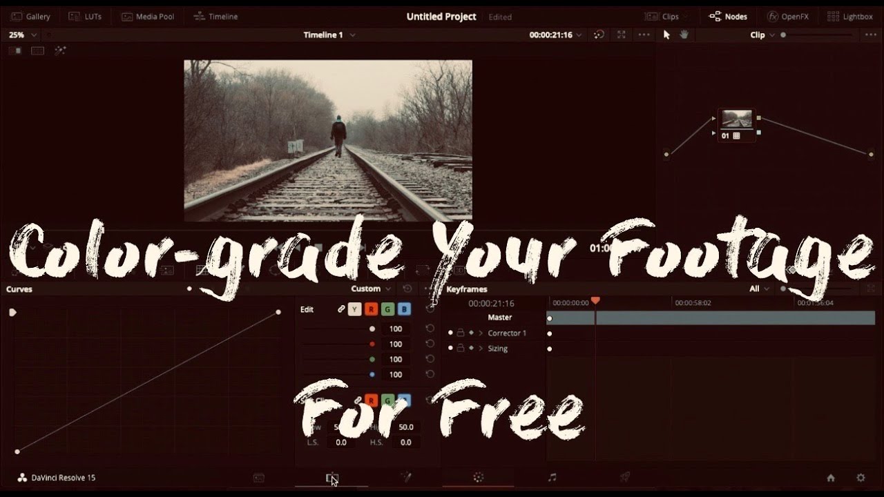 COLOR GRADING Your FOOTAGE Like The PROS For FREE