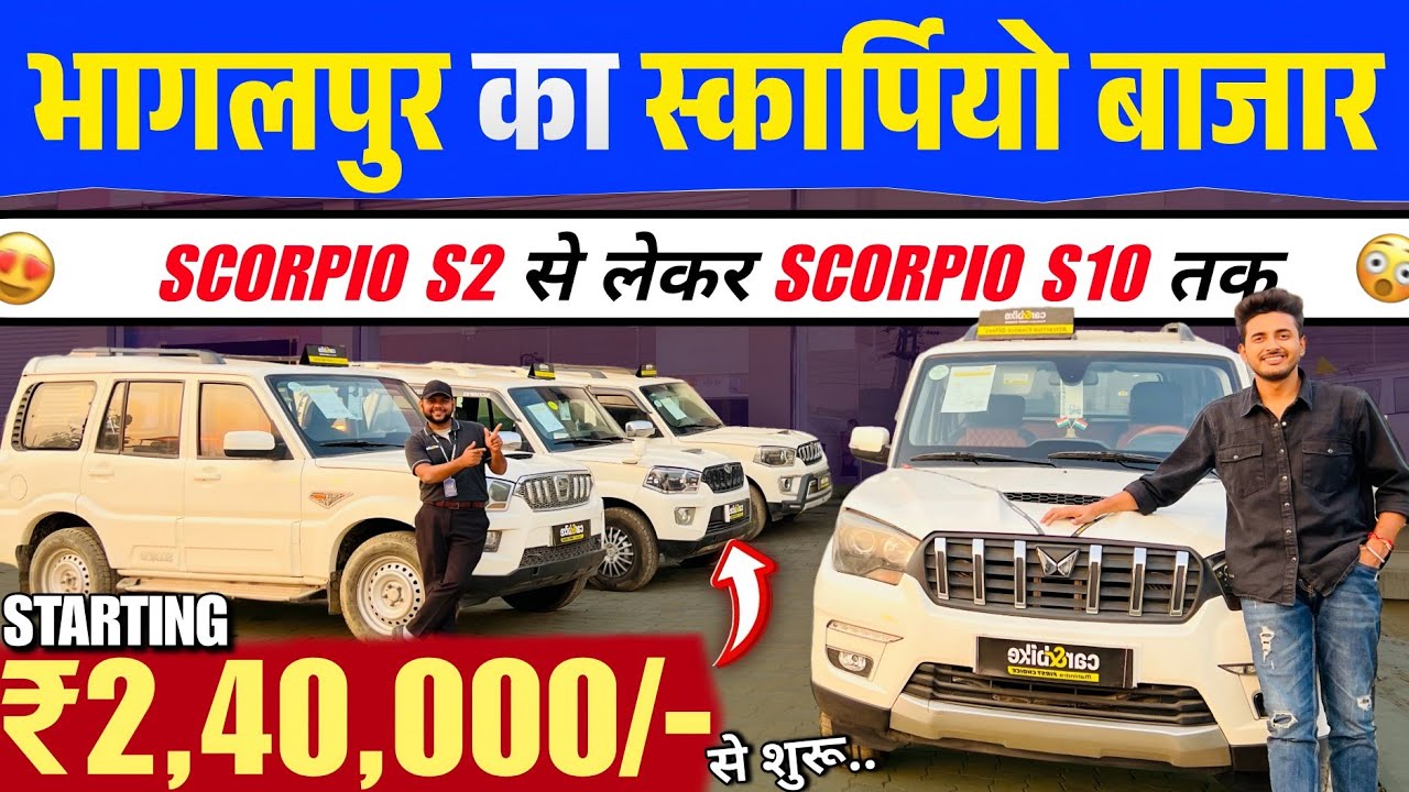 भागलपुर *SCORPIO* बाजार🔥 | Bhagalpur Scorpio Mela | Amit Automobile Bhagalpur | Huge Car Stock Bihar