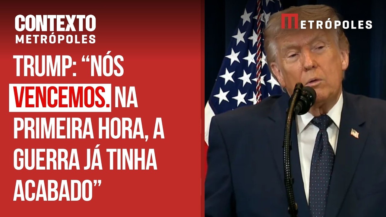 Trump diz que EUA derrotou Irã, mas é preciso “terminar o trabalho”