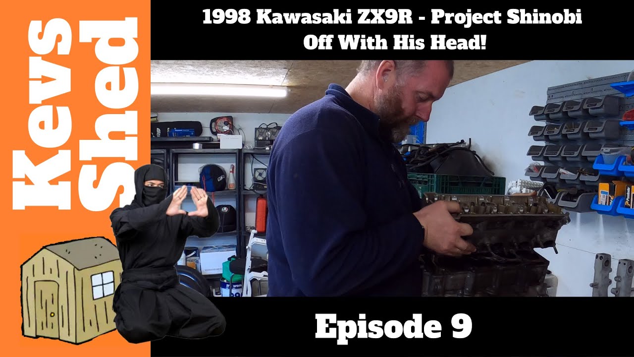 1998 Kawasaki ZX9R - Project Shinobi, Episode 9 - Off With His Head! Cylinder Head & Barrel Removal
