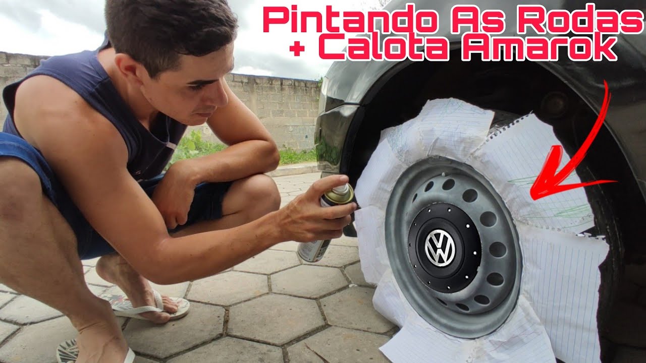 Reformei As Rodas Bolinhas Do Goleta + Calota Central Amarok Gol G4