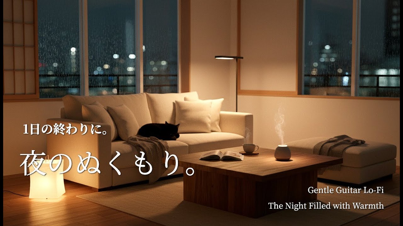 【夜の癒しBGM】1日の終わりに、音が寄り添う夜。｜When the Sound Stays Close – Gentle Guitar Lo-Fi 🌙🎵