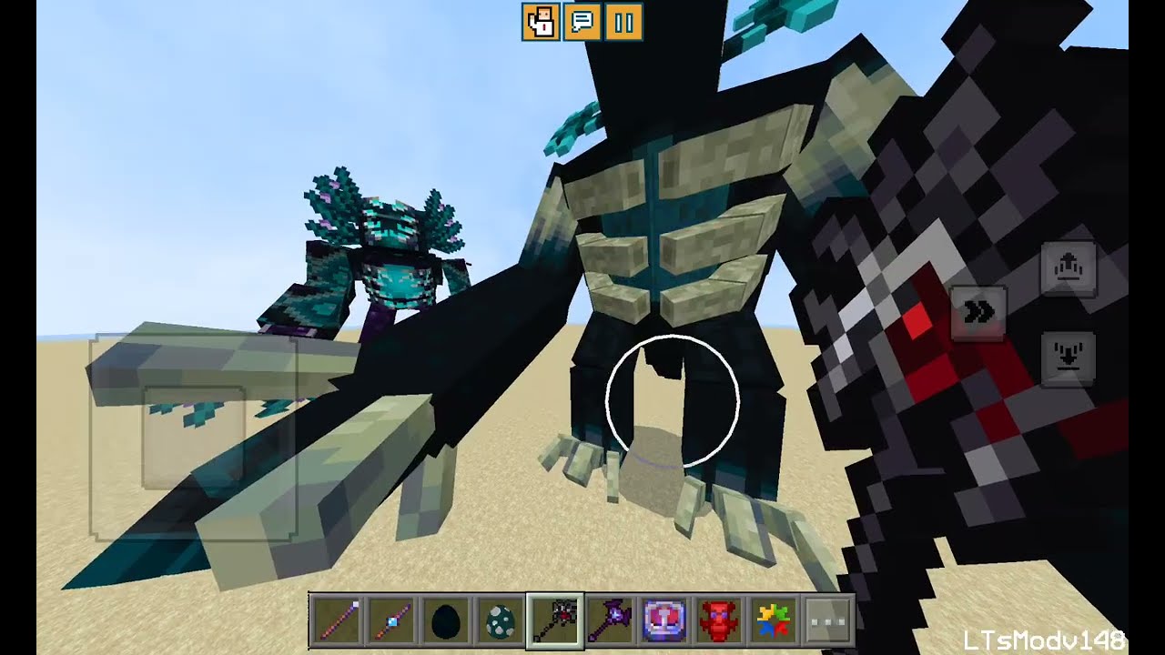 hybrid zorden vs all dinosaur warden minecraft bedrock/mob battle @burcinMansuroglu-s5z 