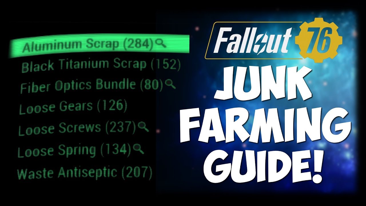 Fallout 76 | Junk Farming Guide (Aluminum, Screws, Springs)