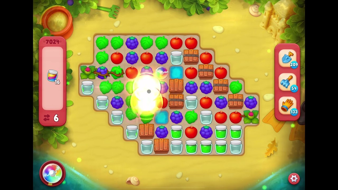 GardenScapes Level 7024 no boosters