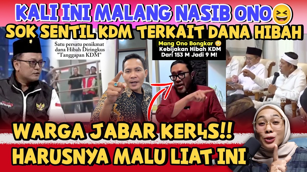 SENTIL DANA HIBAH PESANTREN KE GUB JABAR-WARGA SENTIL BALIK ONO SURONO HARUSNYA MALU LIAT INI ?!