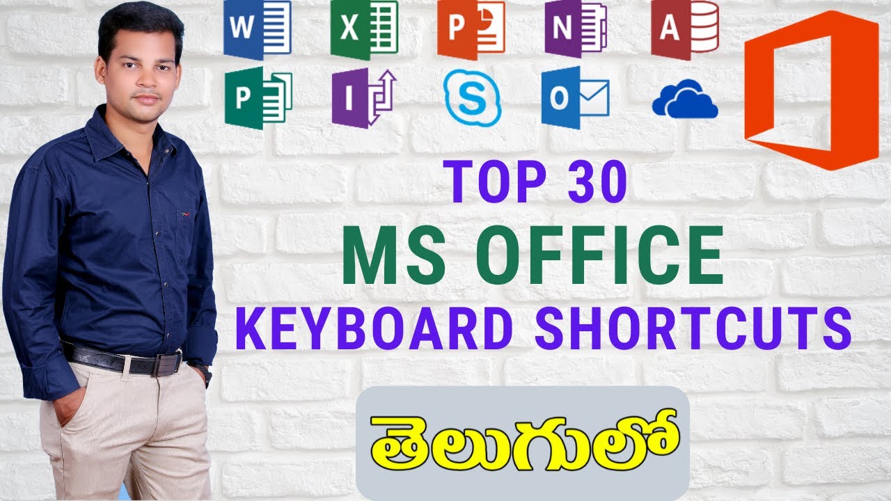 Top 30 ms office common shortcut keys in Telugu | #computershortcutkeys