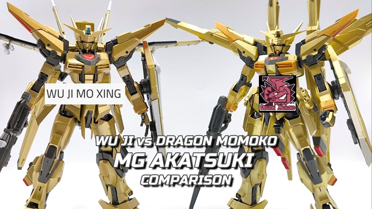 [COMPARISON] - WU JI VS DRAGON MOMOKO - MG 1/100 AKATSUKI