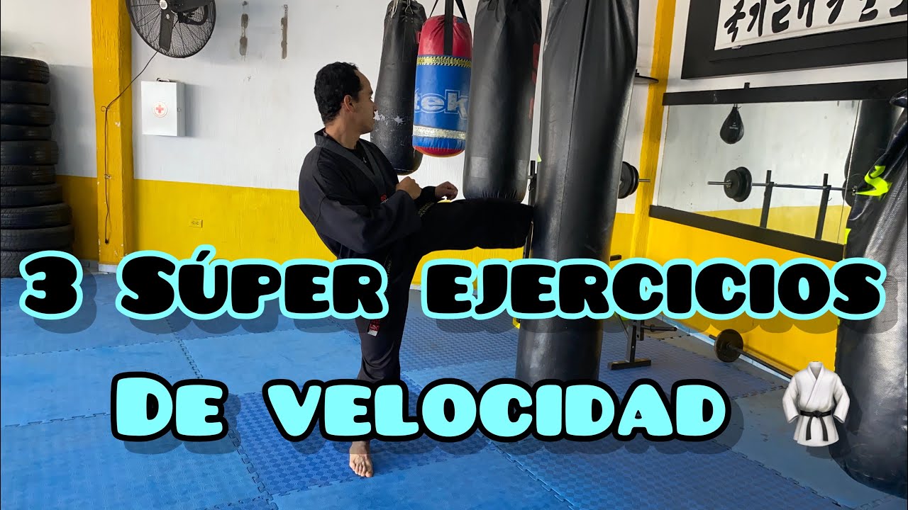 3 Súper ejercicios para aumentar la velocidad en el pateo \\ Taekwondo 🥋