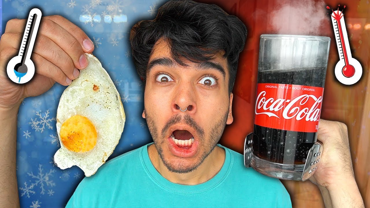 I Only Ate Food The WRONG TEMPERATURE for 24 hours! (IMPOSSIBLE FOOD CHALLENGE)