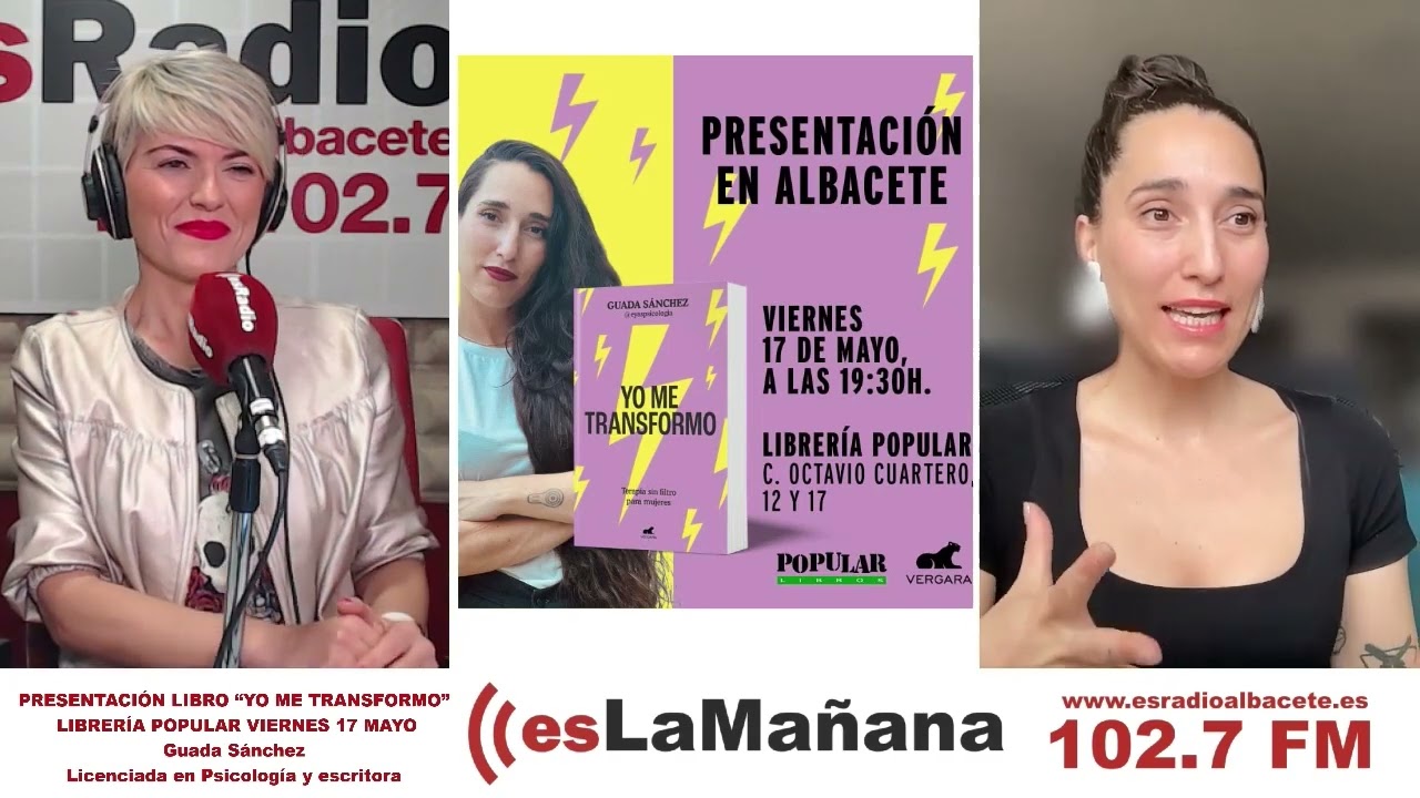 PRESENTACIÓN LIBRO “YO ME TRANSFORMO” | LIBRERÍA POPULAR | 17 MAYO 2024 | 19.30H | Guada Sánchez