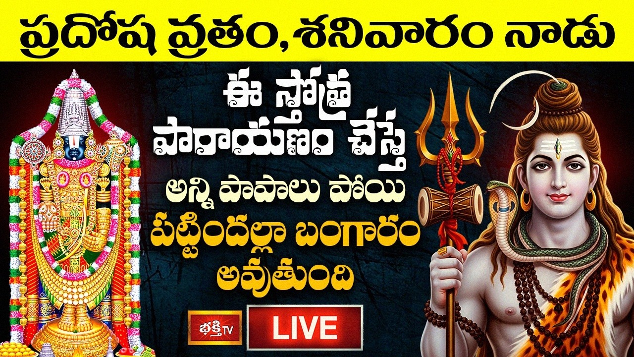 ప్రదోష వ్రతం, శనివారం నాడు ఈ స్తోత్ర పారాయణం చేస్తే అన్ని పాపాలు పోయి పట్టిందల్లా బంగారం అవుతుంది