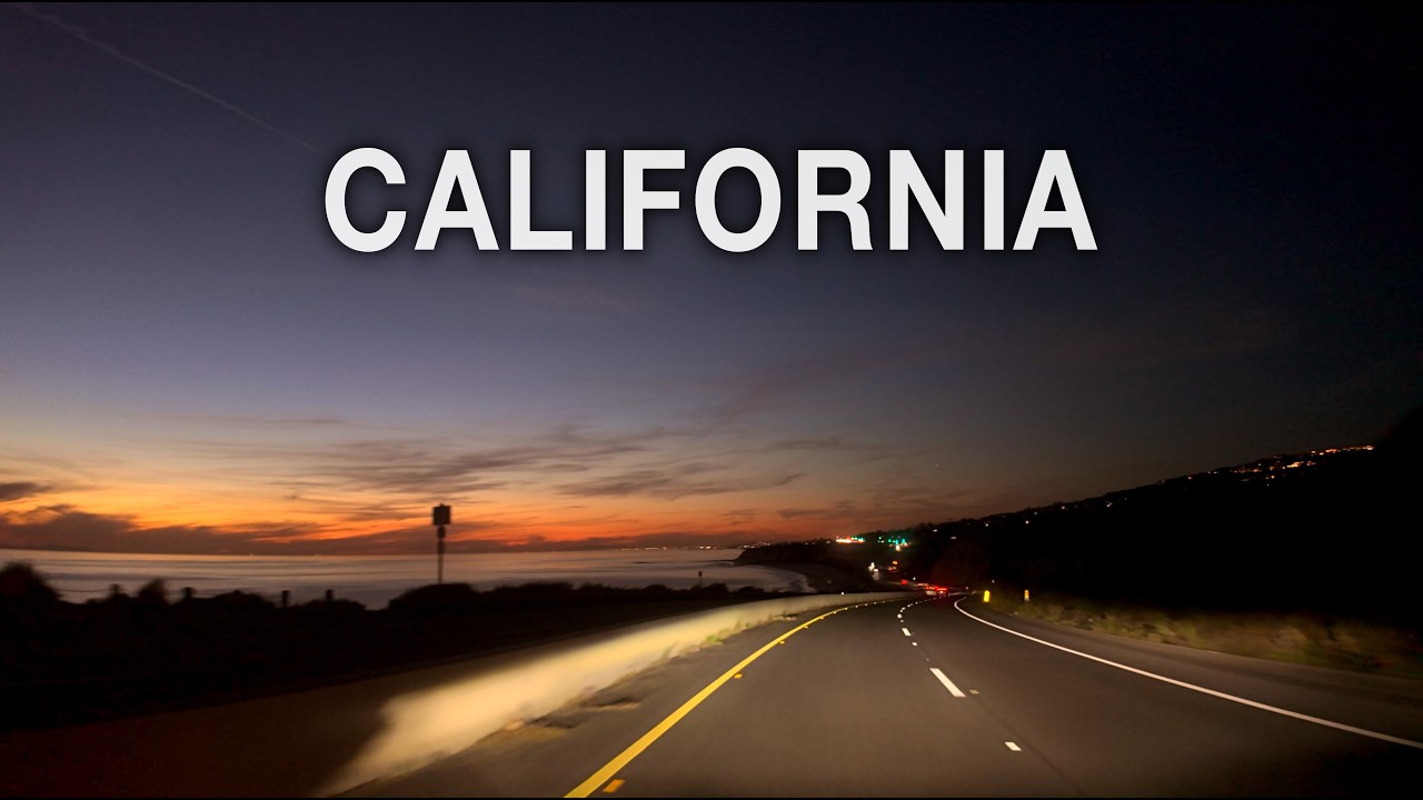 Driving California Coastal Night Time  | Scenic Dana Point to Huntington Beach 4K HDR
