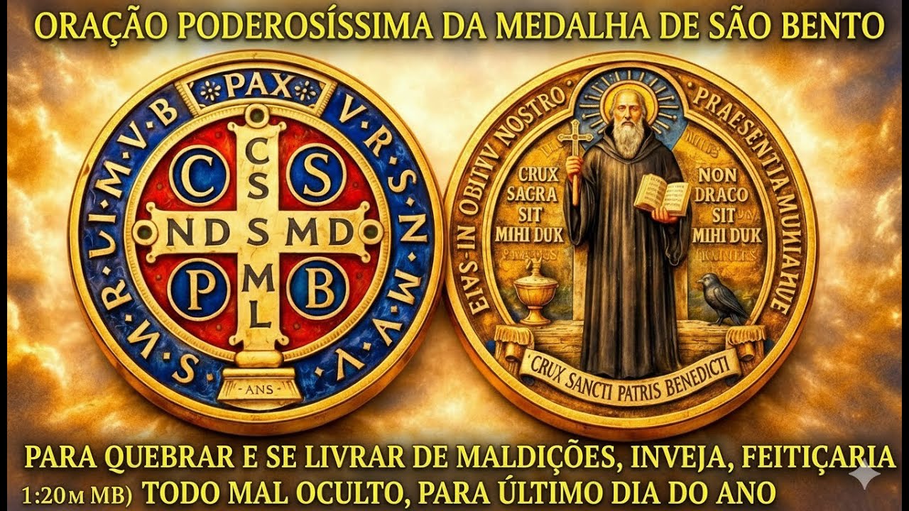 ORAÇÃO PODEROSÍSSIMA DA MEDALHA DE SÃO BENTOPARA QUEBRAR E SE LIVRAR DE MALDIÇÕES, INVEJA, ETC.