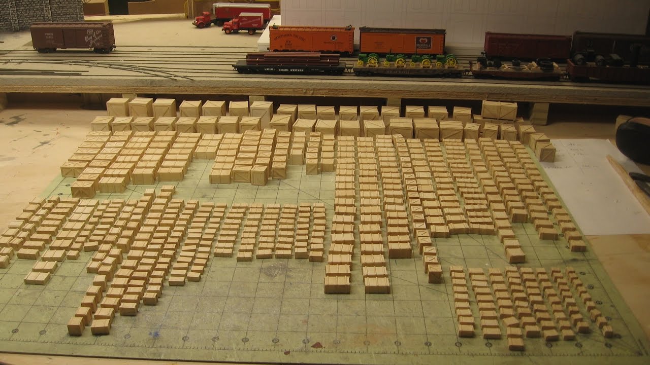 My railroad: Making crates for the harbor scene