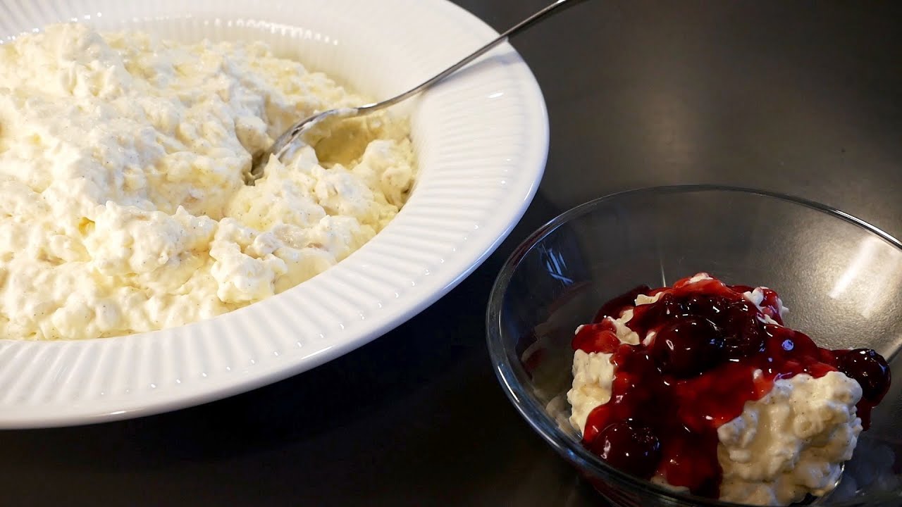 Klassisk risalamande (Ris &agrave; l'amande) 🍚🍒 Nem at lave! - Opskrift # 328