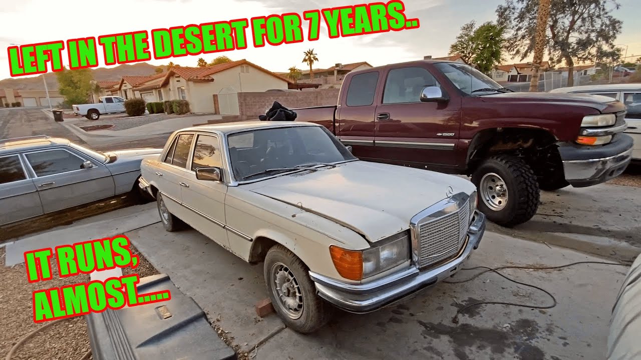 Saved From The Junkyard Euro Mercedes W116 280SE is Getting Up On Its Feet !!!