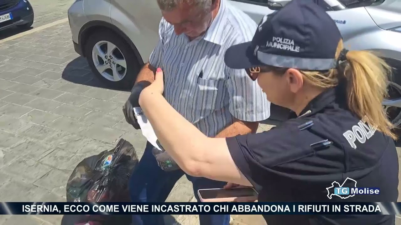Isernia, ecco come viene incastrato chi abbandona i rifiuti in strada