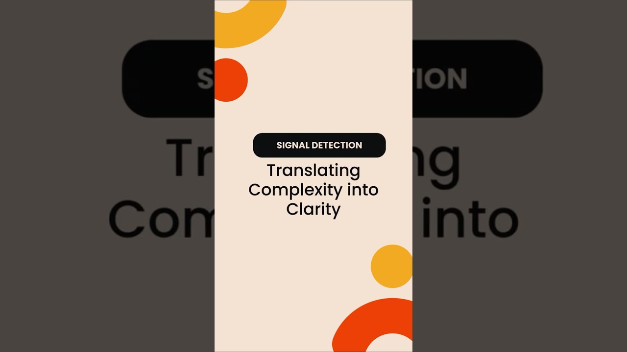 Signal Detection: Complexity into Clarity