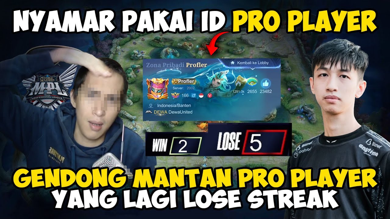 MABAR VIP PAKE AKUN PRO PLAYER!! GENDONG GODIVA YANG LAGI LOSESTREAK