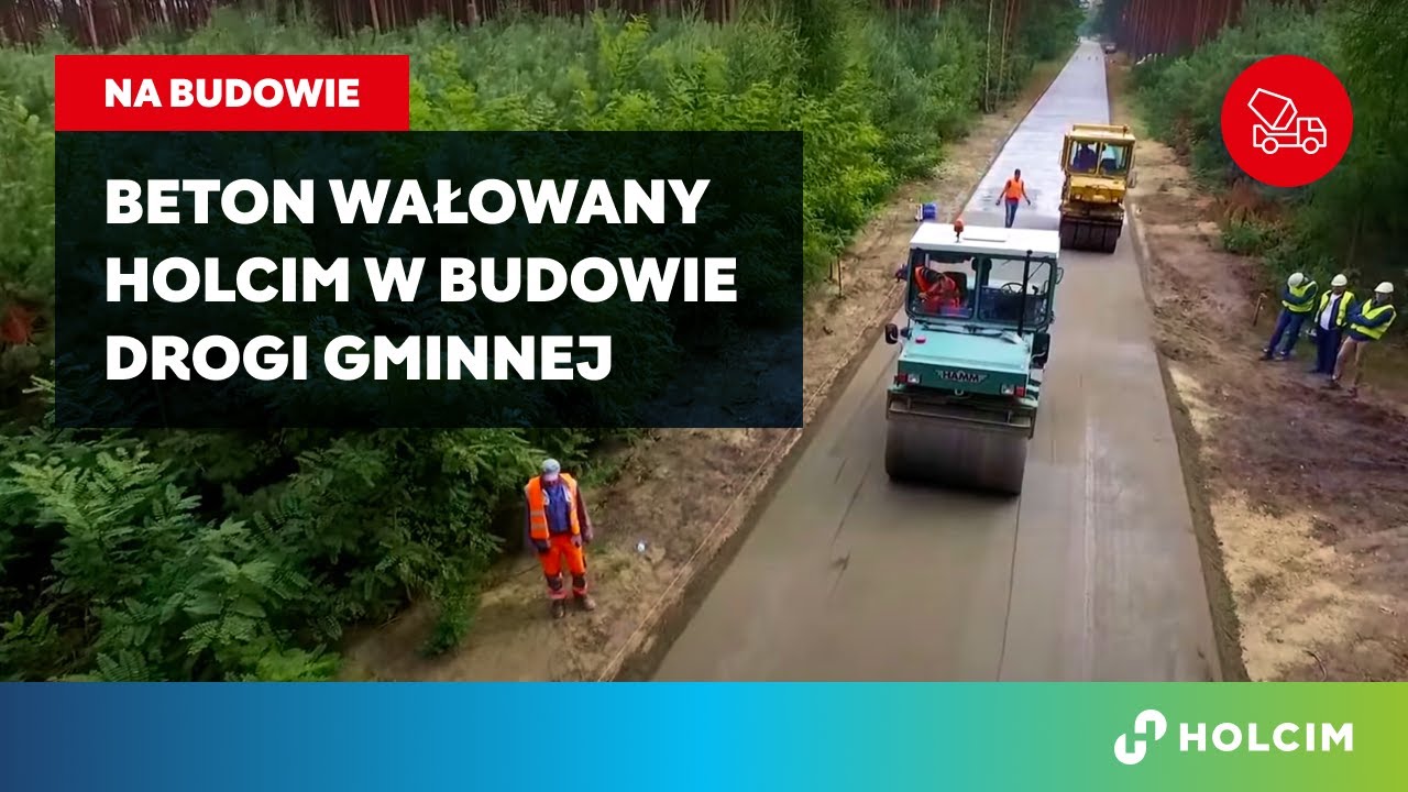 Realizacje Holcim w Polsce: budowa drogi gminnej Słone-Radomia przy użyciu betonu wałowanego RCC
