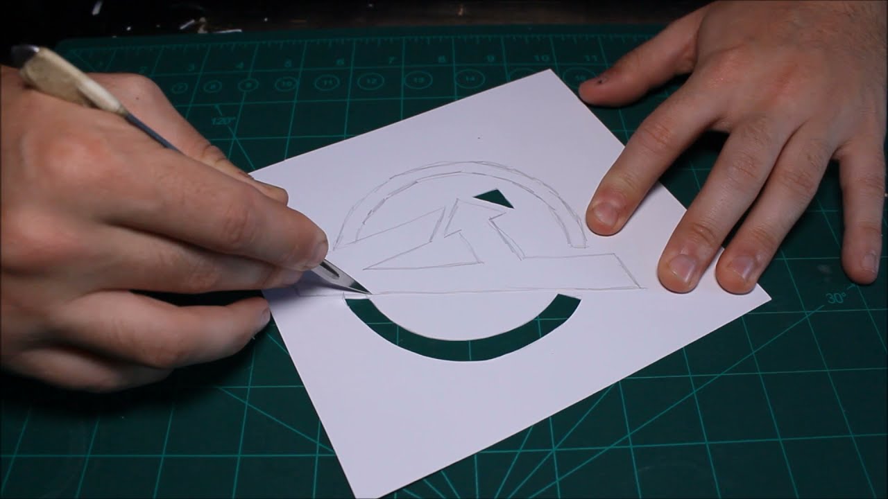 Easy Avengers Logo Stencil