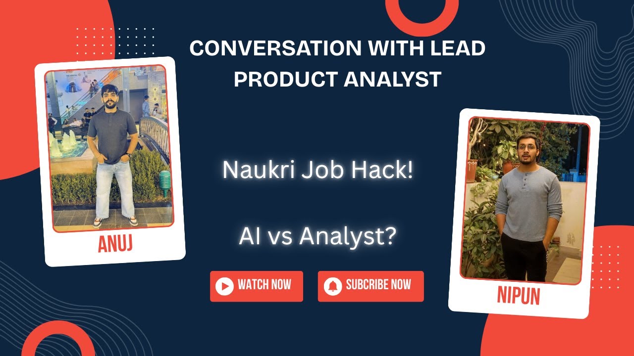 Analytics Career Deep Dive with Naukri’s Lead Product Analyst | AI, Gaming Insights, Career Growth