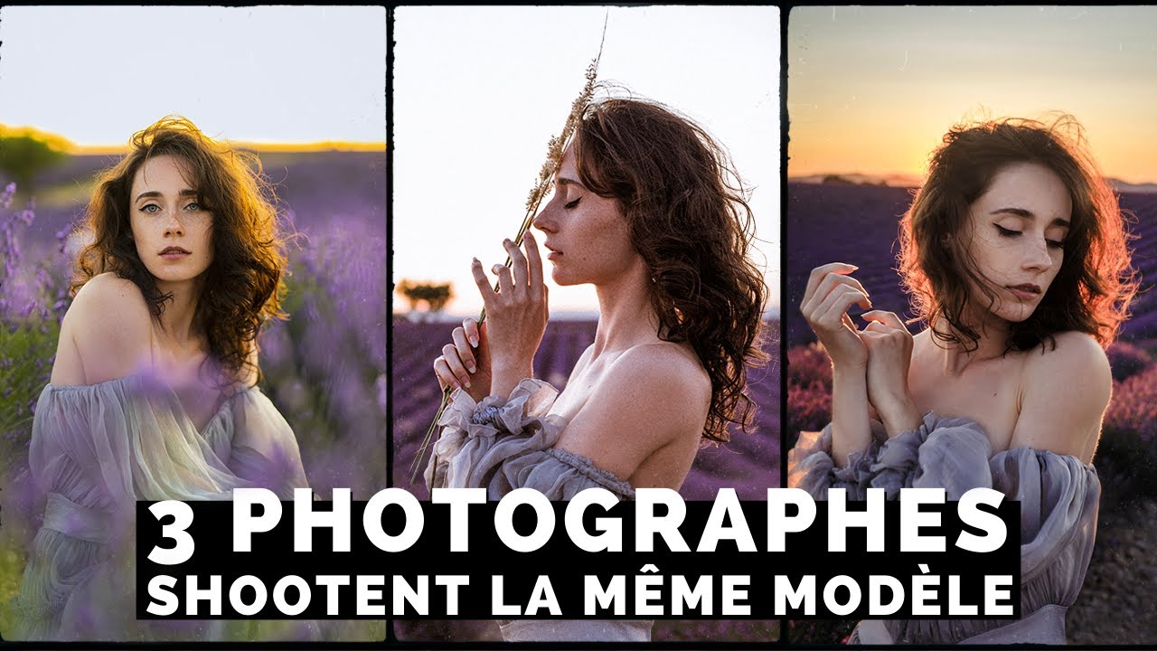 3 PHOTOGRAPHES SHOOTENT LA MÊME MODÈLE (dans les lavandes à Valensole !)