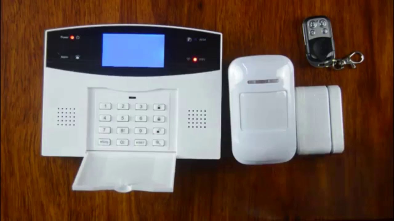 Vidéo de démonstration Alarme sans fil gsm, wifi, rtc