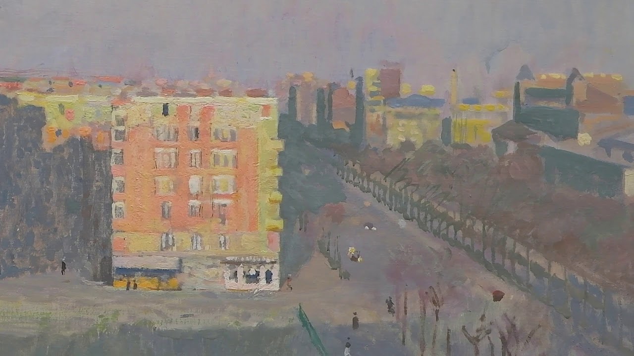 Bild des Monats April: Cuno Amiet, «Häuserblock in Paris. Porte de Châtillon, Boulevard Brune», 1936