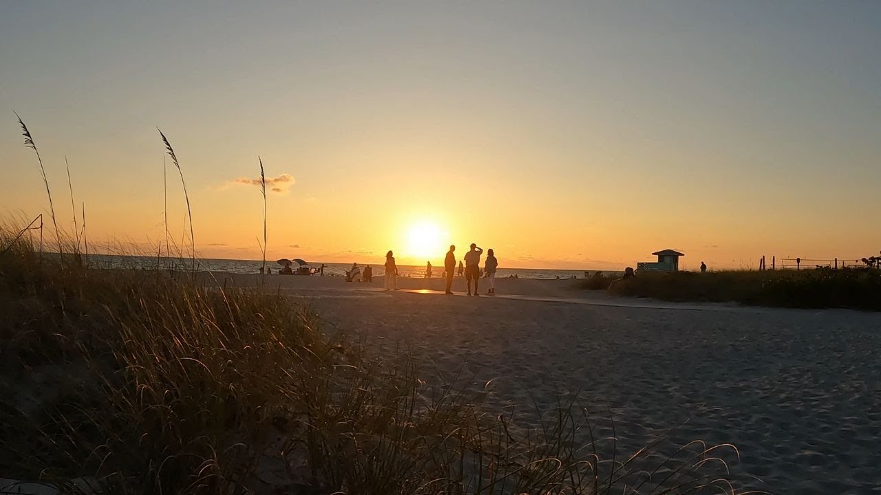 Venice Beach Florida Sunset (4K)