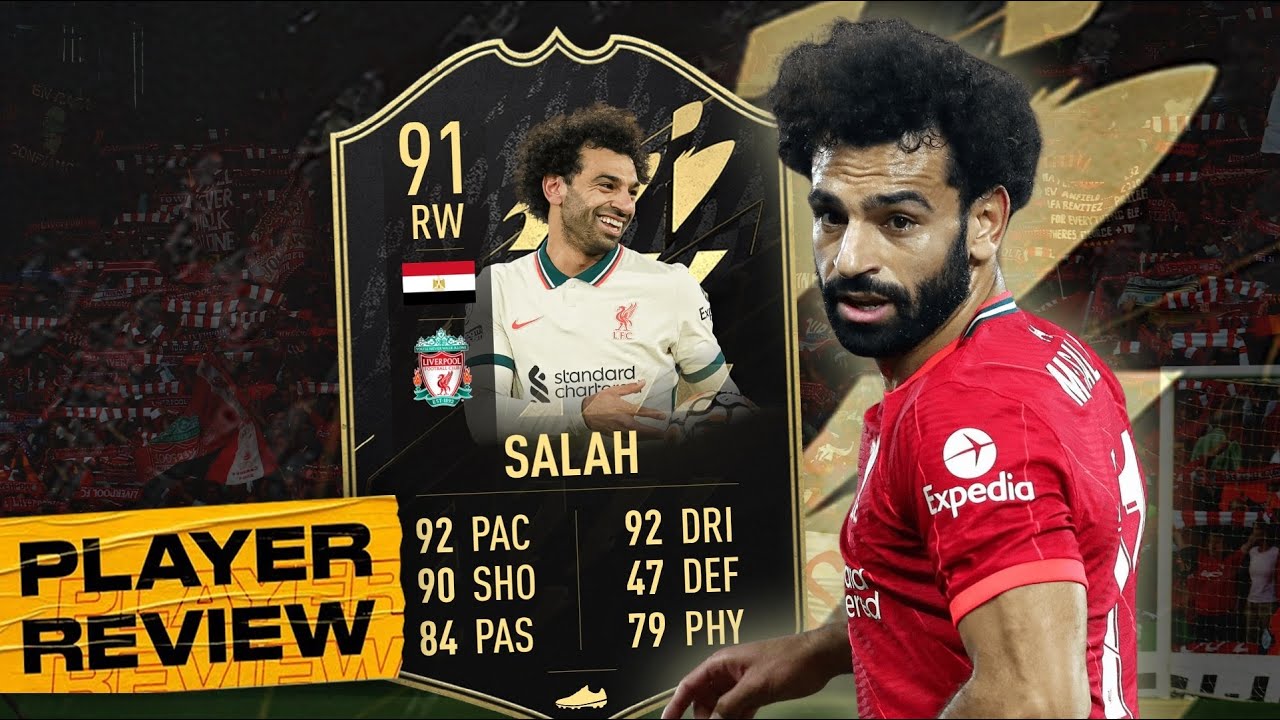 THE EGYPTIAN KING!👑 91 TOTW SALAH PLAYER REVIEW!!🤩 - FIFA 22 ULTIMATE TEAM