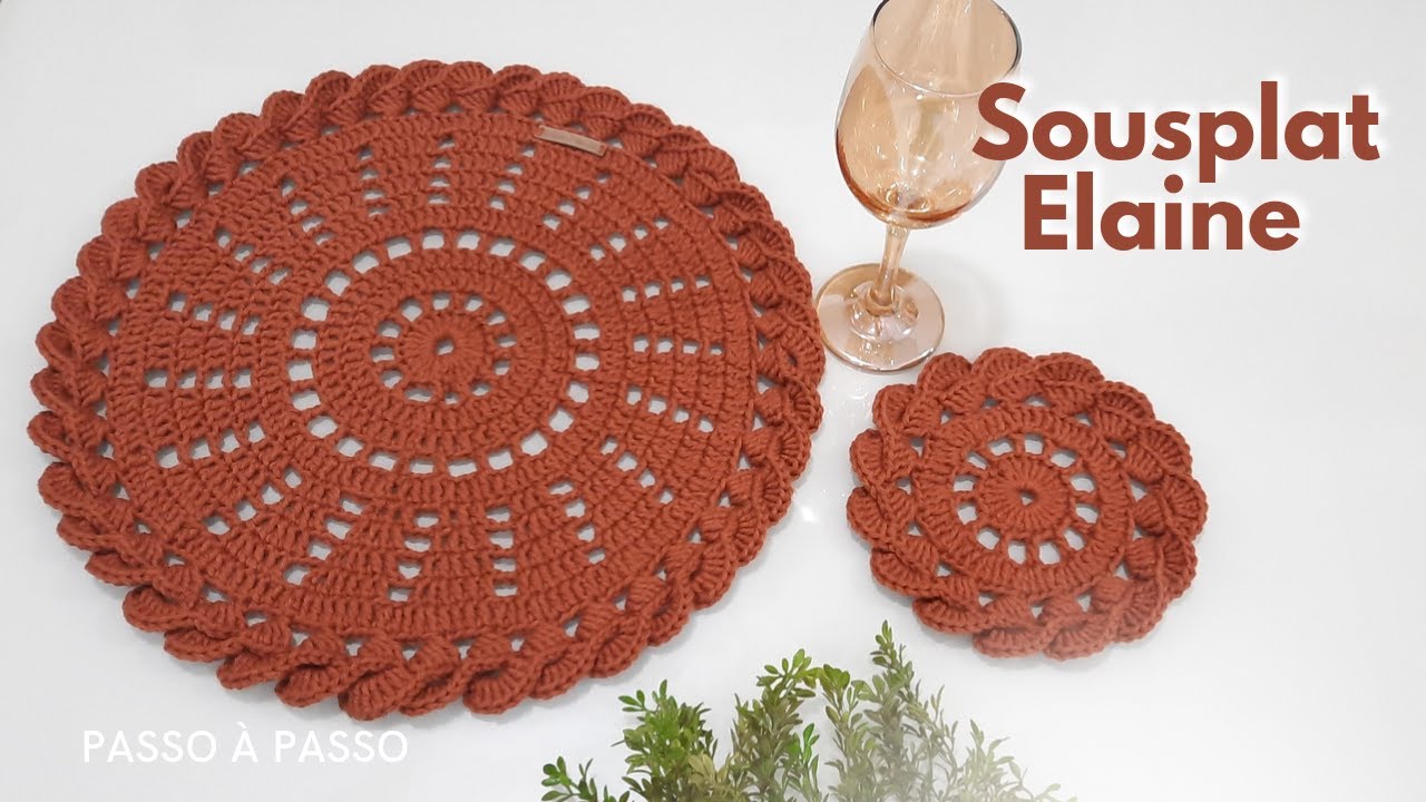 Sousplat Elaine Crochê @Edilene Fitipɑldi