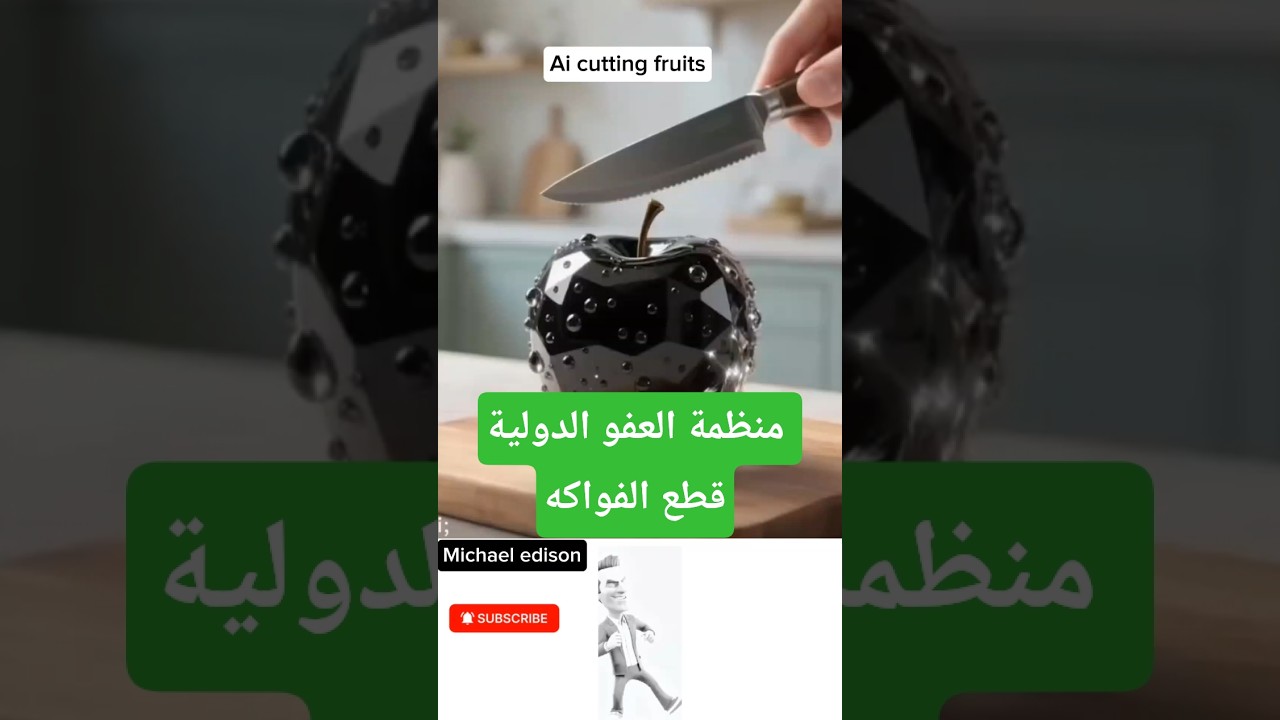 ai cutting fruits #ai #aigenerated #aigeneratedrelaxation #aivideo #shorts