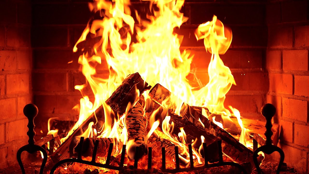 🔥 Fireplace 4K UHD! Fireplace with Crackling Fire Sounds. Fireplace Ambience